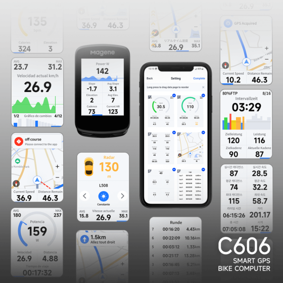 C606 Smart GPS Fahrradcomputer